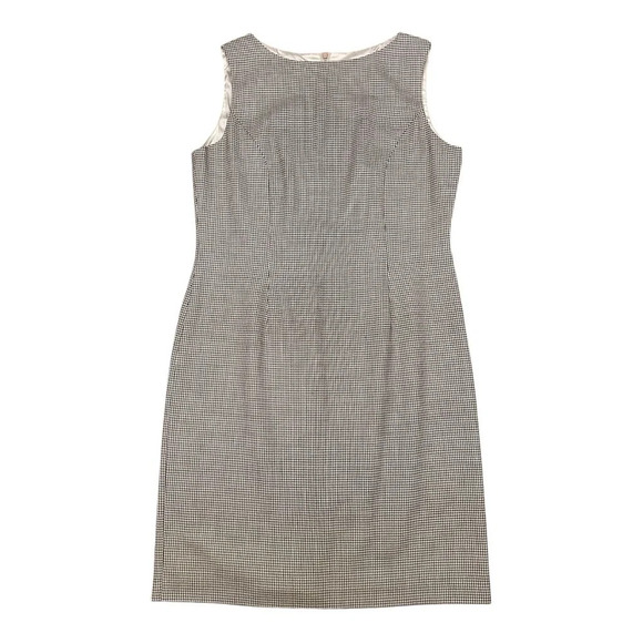 Vintage Laura Ashley Houndstooth Wool Sheath Mini Dress career office twee - Picture 4 of 10